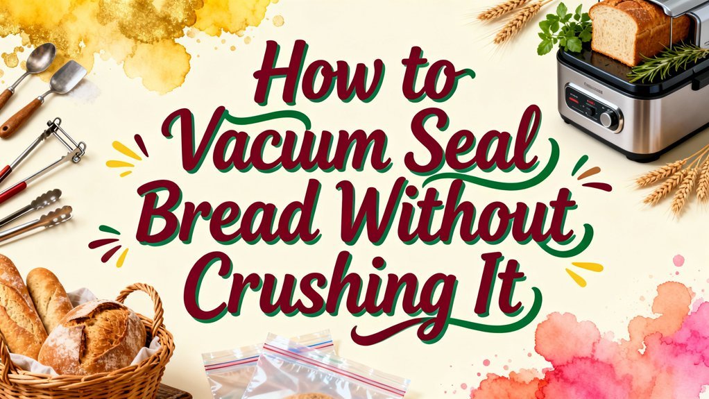vacuum seal bread gently