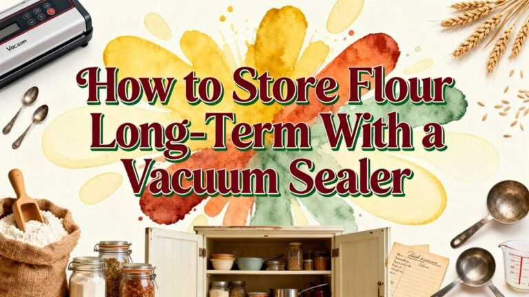 vacuum seal flour storage