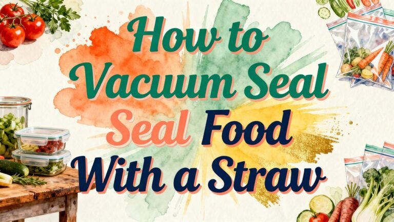 vacuum seal food straw