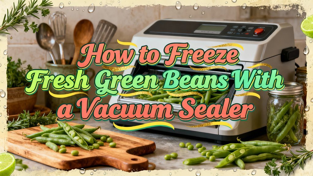 vacuum seal fresh green beans