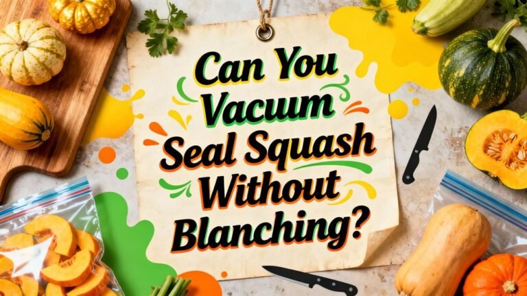 vacuum seal squash safely