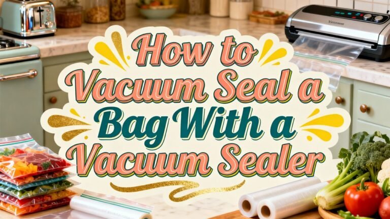 vacuum seal using sealer