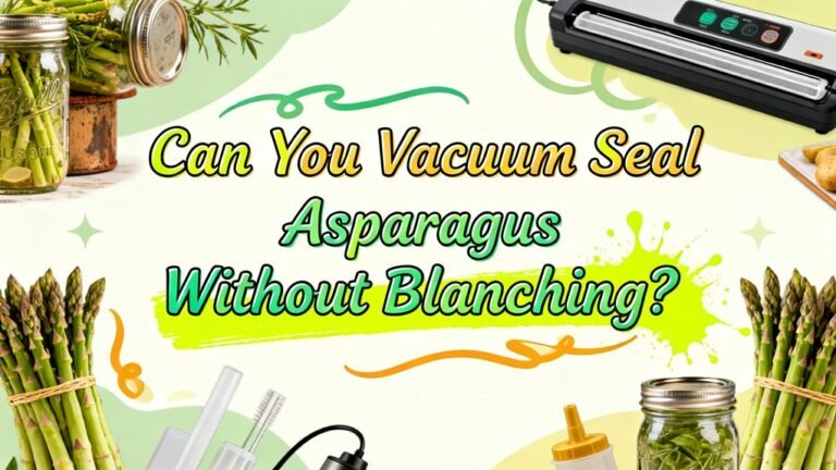 vacuum seal without blanching