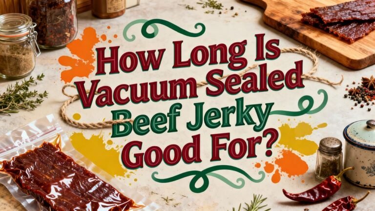 vacuum sealed beef jerky durability