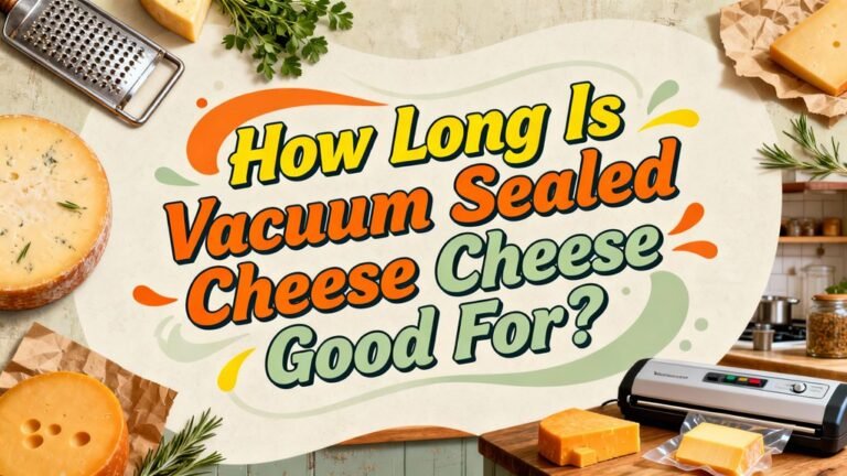 vacuum sealed cheese shelf life