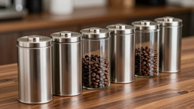 vacuum sealed coffee bean storage canisters