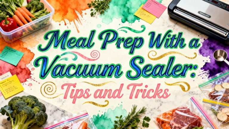 vacuum sealing meal prep
