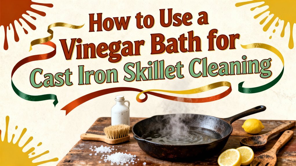 vinegar bath cast iron cleaning