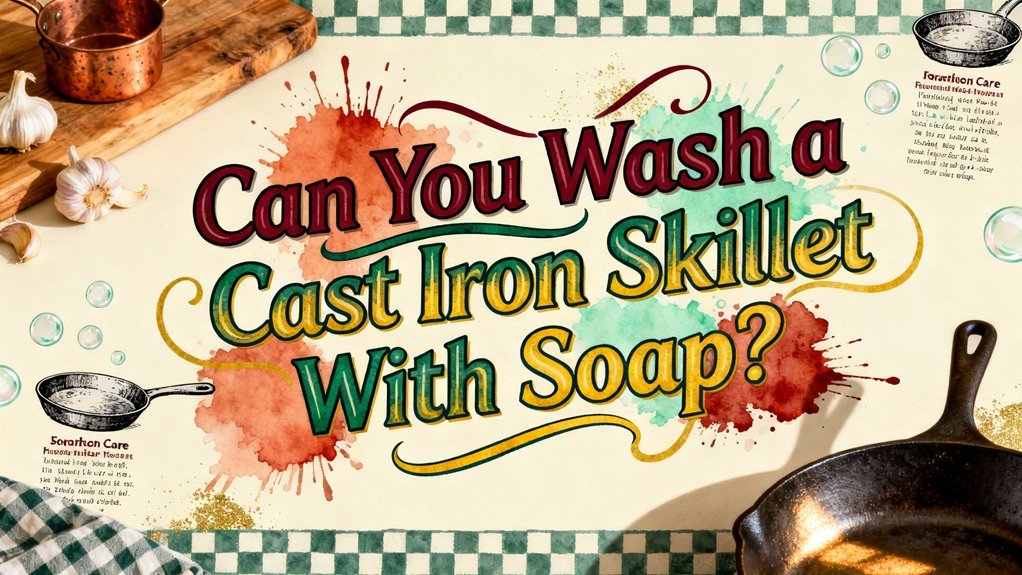 wash cast iron skillet