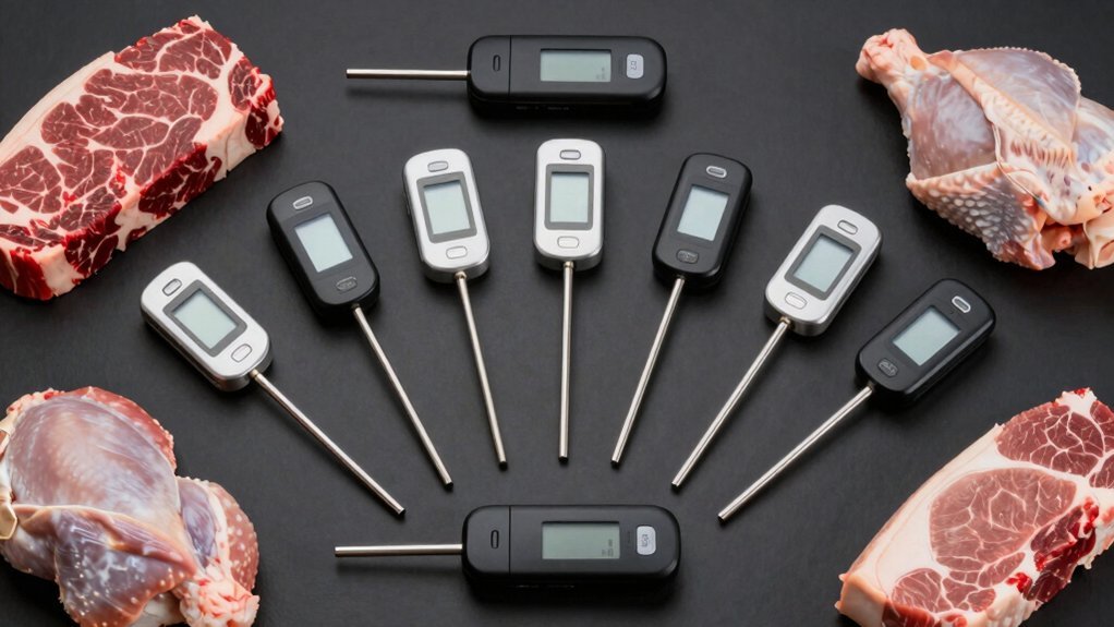 wireless digital meat thermometers with dual probes
